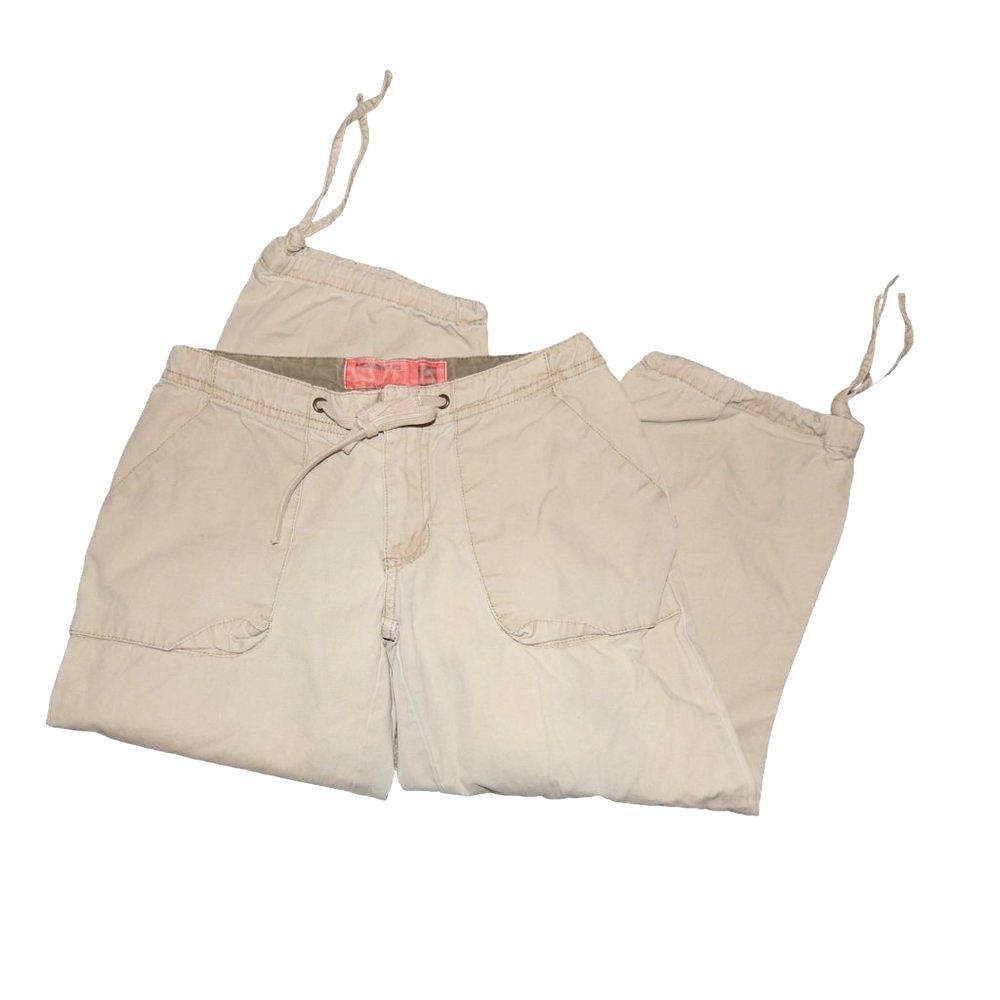 Mossissue women’s juniors size 1 rare vintage y2k khaki cotton capris